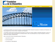Tablet Screenshot of fondation-delacheneliere.org